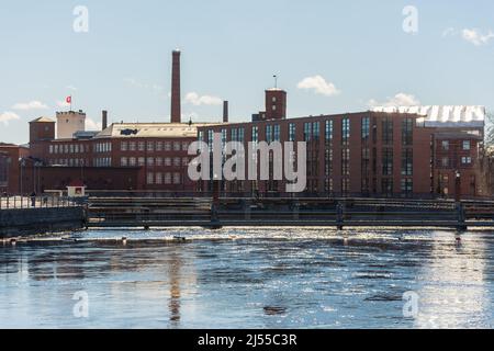 Ancienne zone industrielle de Finlayson à Tampere en Finlande Banque D'Images