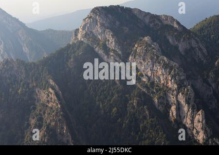 Le Canyon d'Añisclo, un paysage karstique dans l'Ordesa et le parc national de Monte Perdido, dans les Pyrénées Banque D'Images