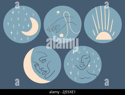 Ensemble de plusieurs couvertures de mise en évidence de vecteur Illustration de Vecteur