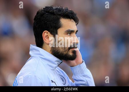 Ilkay Gundogan #8 de Manchester City est capitaine du match Banque D'Images