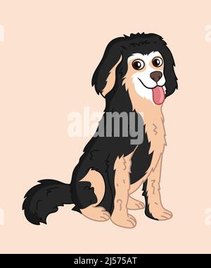 Illustration du vecteur du chien de montagne bernois Illustration de Vecteur