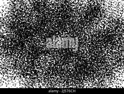 Arrière-plan vectoriel de demi-teinte granuleux noir et blanc. Motif abstrait avec points aléatoires. Illustration de Vecteur