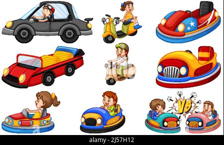 Illustration de karting pour enfants Illustration de Vecteur