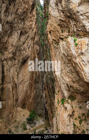 Canyon Saklikent dans la province de Mugla. Zone touristique populaire. Banque D'Images