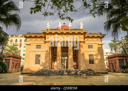 Leon Dufourny Gymnasium, jardin botanique, Palerme, Sicile, Italie Banque D'Images