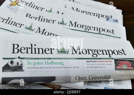 Journal quotidien Berliner Morgenpost Banque D'Images