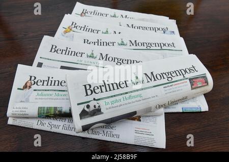 Journal quotidien Berliner Morgenpost Banque D'Images