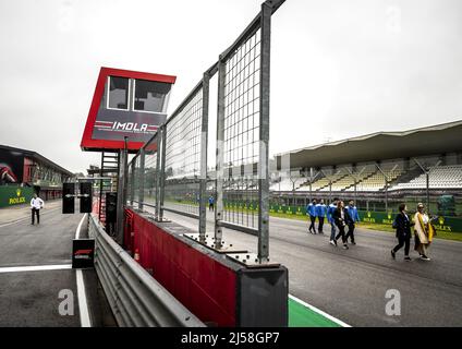 Imola, Italie. 21st avril 2022. Imola, Italie, 21/04/2022, IMOLA - l'Autodromo Enzo e Dino Ferrari à Imola devant le Grand Prix Emilia Romagna F1. REMKO DE WAAL Credit: ANP/Alamy Live News Banque D'Images