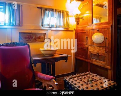 San Diego, AOÛT 2 2014 - vue intérieure du Musée maritime de San Diego Banque D'Images