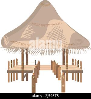 Borne isolée bâtiment icône conception plate Vector Illustration de Vecteur