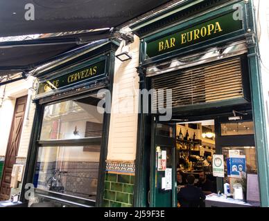 Bar andalou art nouveau Europa, luzerne, Séville, Espagne Banque D'Images