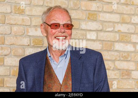 Hammersmith, Londres, Royaume-Uni. 21st avril, 2022.TEMPS LORDS EN TÊTE DE LA POPS: Une célébration de la télévision de la BBC faite à Riverside Studios. « Chuchoter » Bob Harris, marquant cent ans de British Broadcasting Corporation. L'exposition photographique "Time Lords to Top of the POPS: A Celebration of BBC Television Made at Riverside Studios" sera ouverte du 21st avril au 24th juillet 2022. Amanda Rose/Alamy Live News Banque D'Images