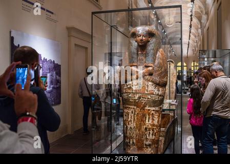 Turin, Italie 29/05/2016: Musée égyptien. © Andrea Sabbadini Banque D'Images