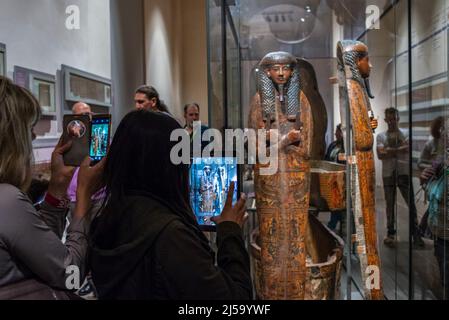 Turin, Italie 29/05/2016: Musée égyptien. © Andrea Sabbadini Banque D'Images