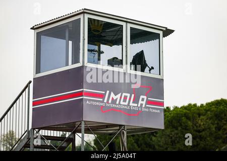 Imola, Italie. 21st avril 2022. Illustration de la piste pendant la Formule 1 Grand Premio del Made in Italy e dell'Emilia-Romagna 2022, 4th ronde du Championnat du monde de Formule 1 de la FIA 2022, sur le circuit Imola, du 22 au 24 avril 2022 à Imola, Italie - photo Florent Gooden / DPPI crédit: DPPI Media/Alay Live News Banque D'Images
