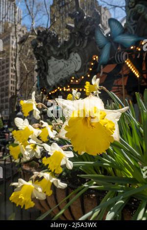 Bryant Park a de beaux paysages au printemps, New York City, USA 2022 Banque D'Images