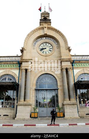 La gare centrale d'Antananarivo, Madagascar. Banque D'Images