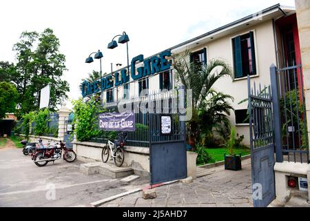 Café de la Gare dans la gare centrale d'Antananarivo, Madagascar. Banque D'Images