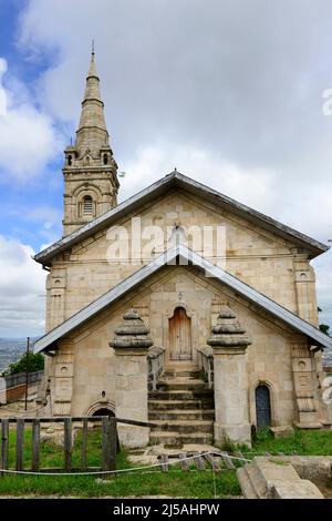 Fiangonana Royal, l'Église anglicane, au Rova d'Antananarivo, Madagascar, complexe du Palais Royal Banque D'Images