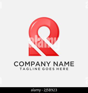 Logo lettre R. Illustration de Vecteur