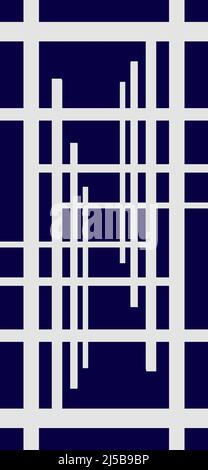 Fond d'écran avec lignes bleues et blanches Banque D'Images