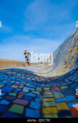 Corniche Kennedy, Corniche John Fitzgerald Kennedy, Marseille , Provence France Paca 13 Banque D'Images