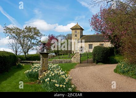 Église Jean-Baptiste dans le village de Healaugh, dans le North Yorkshire, Angleterre Banque D'Images