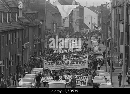 Oberhausen, 03.04.1983 - Pâques mars Ruhr 1983 à Oberhausen. [traduction automatique] Banque D'Images