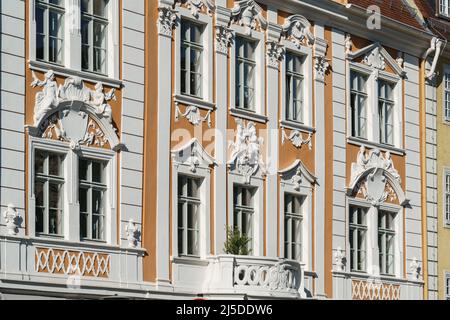 Napoleon-Haus, 1717 ,Barockhaus ,Obermarkt, Görlitz, Oberlaussitz, Sachsen, Deutschland |Maison Napoléon, 1717 Maison baroque, Goerlitz, saxogne, allemand Banque D'Images