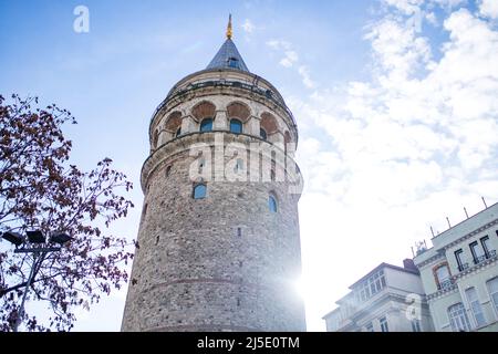 Minarets et dômes de fond ciel bleu, Istanbul, Turquie Banque D'Images