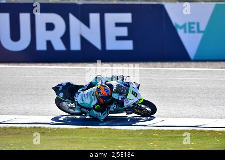 Assen, pays-Bas. 22nd avril 2022. N°5 Philipp Ottl GER Ducati Panigale V4R TEAM GoEleven pendant le Motul Dutch Round - FIM Superbike World Championship 2022 - Free Practice and qualifications, World Superbike - SBK à Assen (pays-Bas), pays-Bas, avril 22 2022 crédit: Independent photo Agency Srl/Alay Live News Banque D'Images