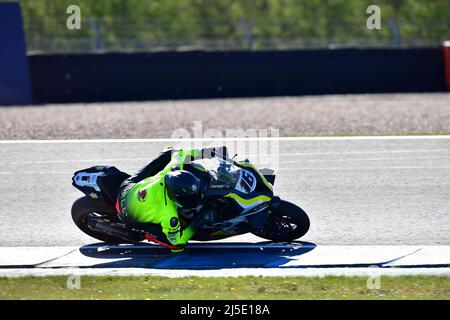 Assen, pays-Bas. 22nd avril 2022. N°16 Gabriele Ruiu ITA BMW M1000RR Bmax Racing pendant le Motul Dutch Round - FIM Superbike World Championship 2022 - Free Practice and qualifications, World Superbike - SBK à Assen (pays-Bas), pays-Bas, avril 22 2022 crédit: Independent photo Agency Srl/Alay Live News Banque D'Images