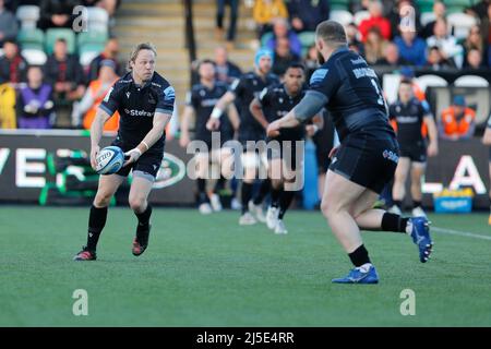 Newcastle, Royaume-Uni. 12th mars 2022. NEWCASTLE UPON TYNE, ROYAUME-UNI. 22nd AVRIL Joel Hodgson, de Newcastle Falcons, en action lors du match Gallagher Premiership entre Newcastle Falcons et London Irish à Kingston Park, Newcastle, le vendredi 22nd avril 2022. (Credit: Chris Lishman | MI News) Credit: MI News & Sport /Alay Live News Banque D'Images