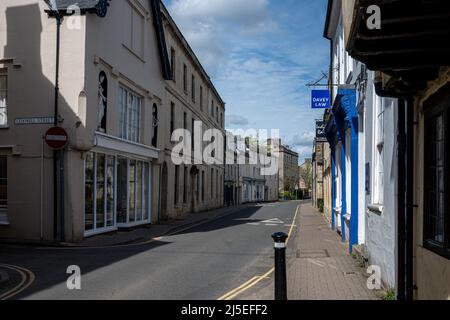 Vue sur Dollar Street à Cirencester, Gloucestershire Banque D'Images