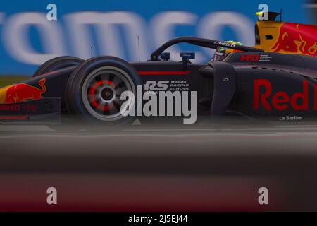 17 IWASA Ayumu (jpn), DAMS, Dallara F2, action lors de la ronde 3rd du Championnat de Formule 2 de la FIA 2022 sur le circuit Imola, du 22 au 24 avril 2022 à Imola, Italie - photo: Sebastian Rozendaal/DPPI/LiveMedia Banque D'Images