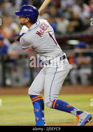 Phoenix, Arizona, États-Unis. 22nd avril 2022. Entre les New York mets et les Arizona Diamondbacks à case Field à Phoenix, Arizona. Michael Cazares/Cal Sport Media. Crédit : csm/Alay Live News Banque D'Images