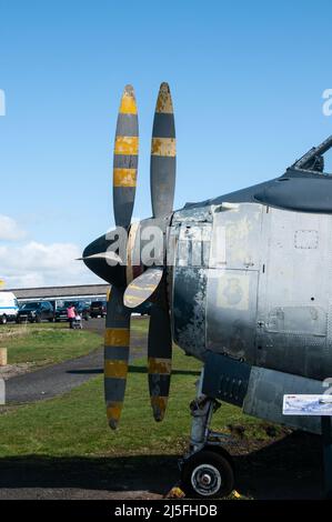 Musée de l'aviation de Solway - Fairey Gannet ECM6 XA459 Banque D'Images