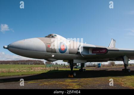 Musée de l'aviation de Solway - Avro Vulcan B.2 XJ823 Banque D'Images