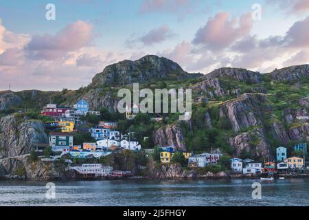 Coucher de soleil à Battery, St John's, Terre-Neuve Banque D'Images