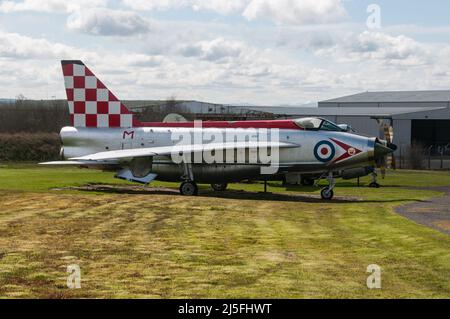 Musée de l'aviation de Solway - Anglais Electric Lightning F53 ZF583 Banque D'Images