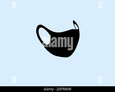 Icône de masque de visage définir masque de visage illustration du modèle vectoriel Illustration de Vecteur