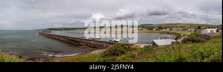 Plage et port de Maidens sur la côte d'Ayrshire en Écosse Banque D'Images