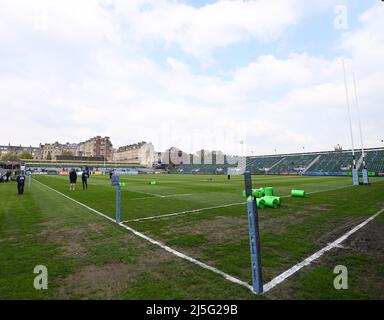 23rd avril 2022, The Recreation Ground, Bath, Somerset, Angleterre; Gallagher Premiership Rugby, Bath versus Northampton; vue générale du terrain de loisir avant le lancement crédit: Action plus Sports Images/Alamy Live News Banque D'Images