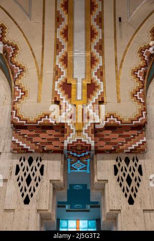 The Guardian Building Landmark gratte-ciel 500 Griswold Street, Detroit, Michigan, États-Unis Banque D'Images