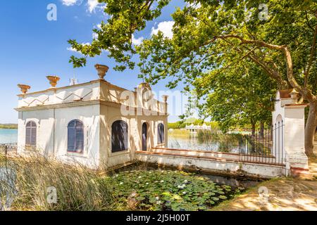 Lac Banyoles, Banyoles, Pla de l'Estany, Gérone, Espagne Banque D'Images