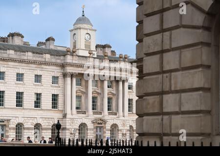 Somerset House - quadrilatère de l'époque géorgienne construit sur le site d'un palais Tudor appartenant à l'origine au duc de Somerset Banque D'Images