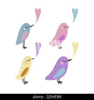Oiseaux mignons Illustration de Vecteur