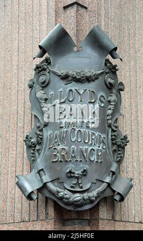 Plaque Lloyds Bank Banque D'Images