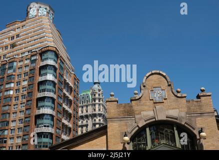 L'Alexandria est un immeuble de luxe en copropriété situé dans l'Upper West Side, New York City, États-Unis Banque D'Images