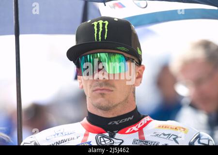 N°45 Scott Redding GBR BMW M1000 RR BMW Motorrad WorldSBK Team pendant le Motul Dutch Round - FIM Superbike World Championship 2022 - Race 1, World Superbike - SBK à Assen (pays-Bas), pays-Bas, avril 23 2022 Banque D'Images